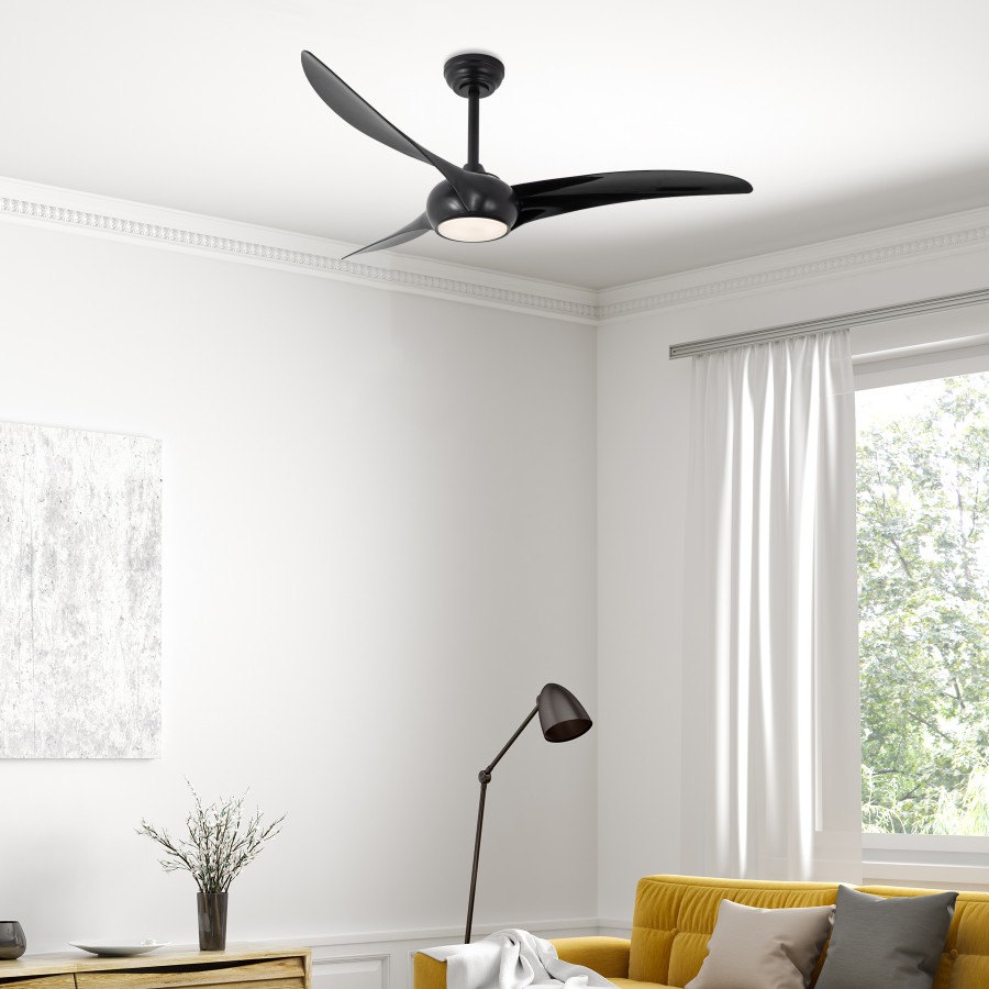 Luster LED sa ventilatorom Charles ML-191224 crni