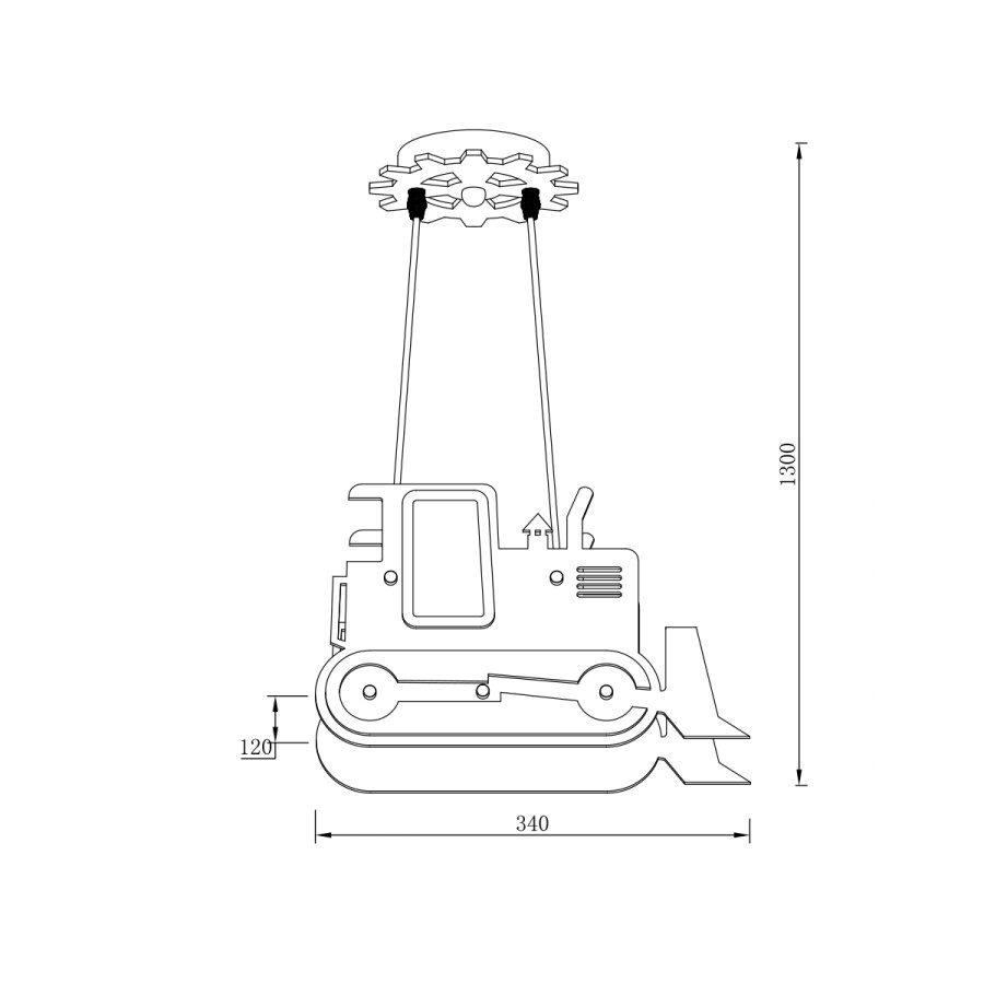 Luster djeciji Excavator ML-17035-02