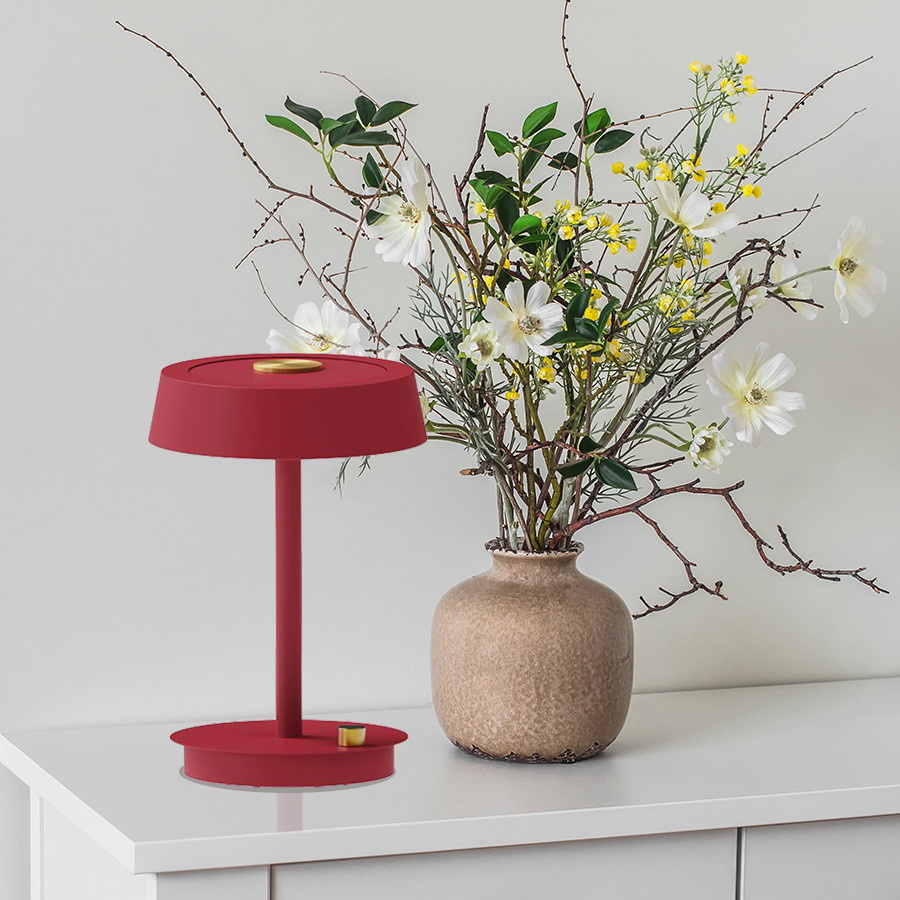 Stolna svjetiljka Bramsen MSL-605-1T crvena