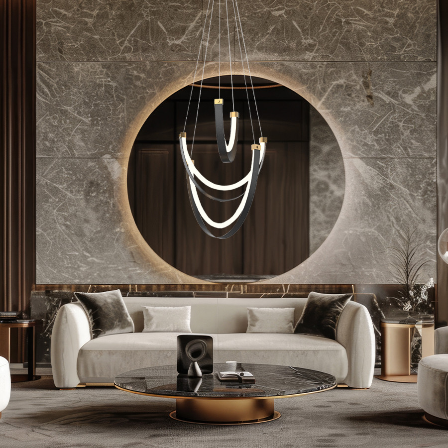 Luster LED Corleone MSL-3779-3 Crni