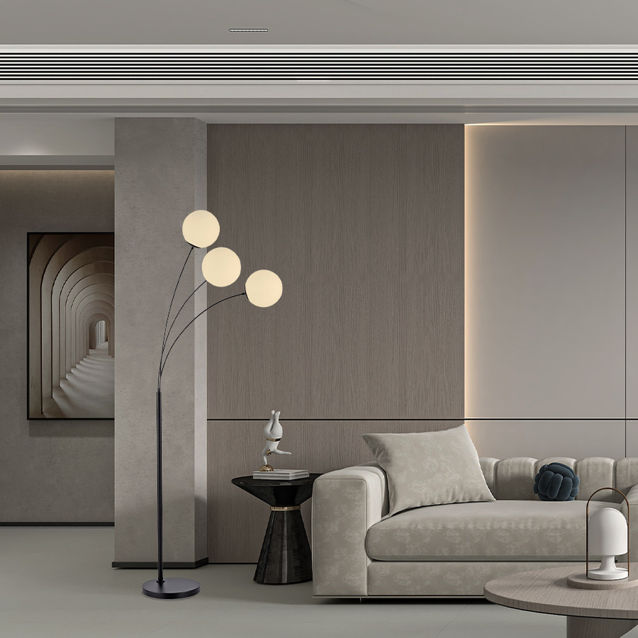 Podna svjetiljka MASS-light Perrotta ML-102-3F crna