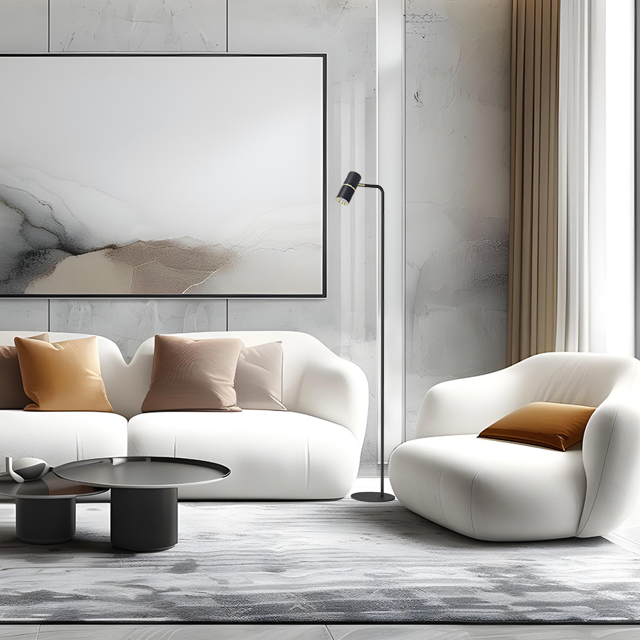 Podna svjetiljka Genesis ML-2173-01F Crna