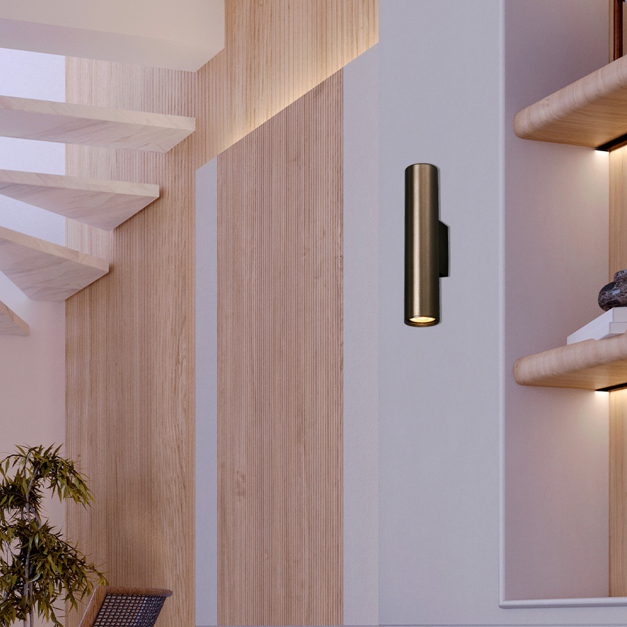 Zidna svjetiljka Damsgard ML-18121-H25-2W bronza