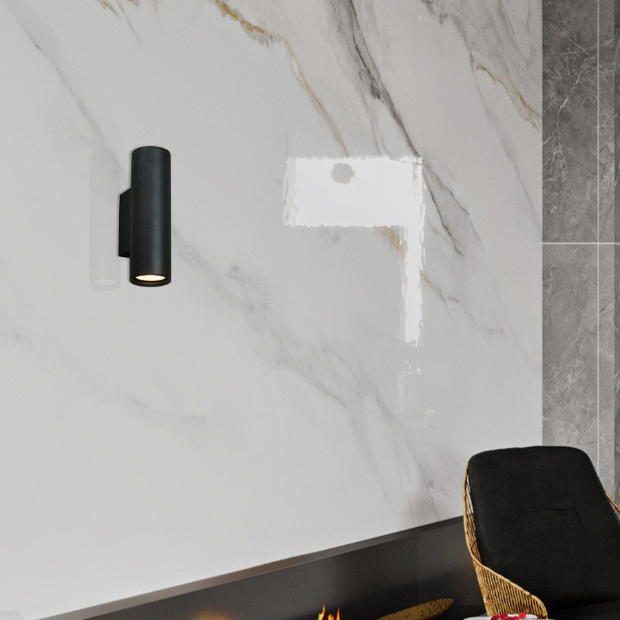 Zidna svjetiljka Damsgard ML-18121-H18-2W crna