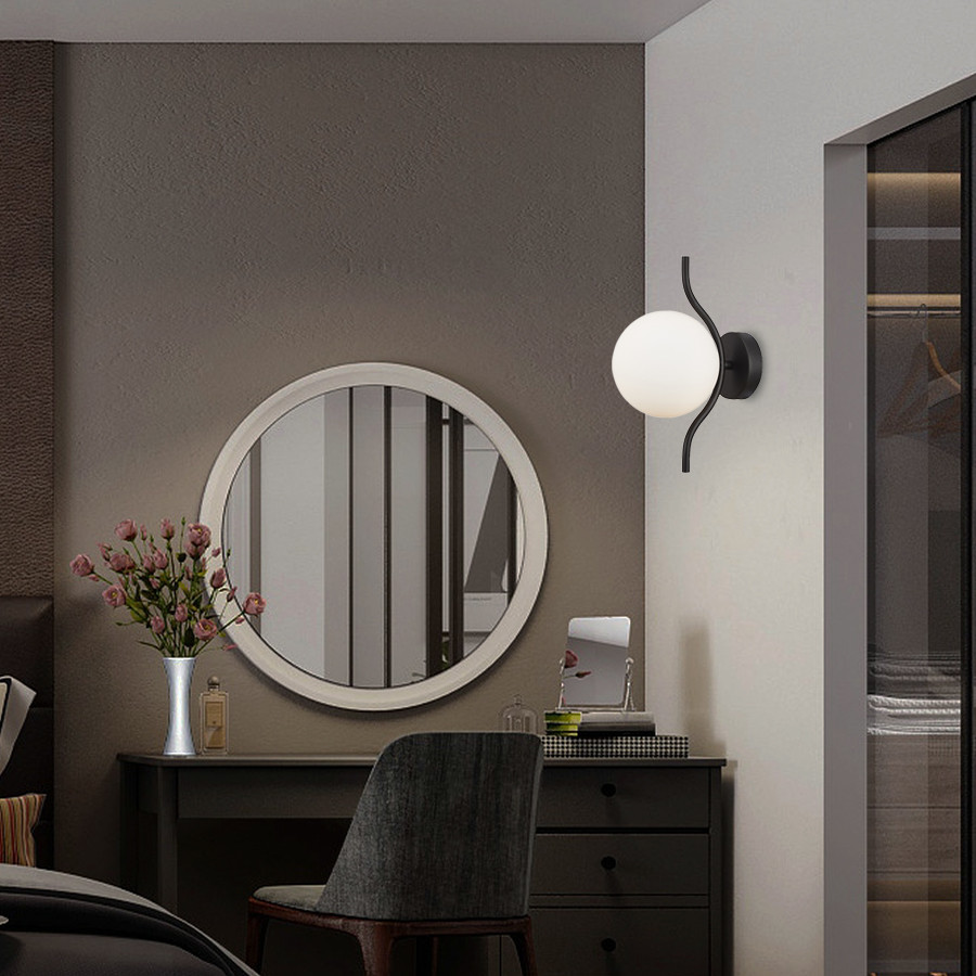 Zidna lampa Galloway ML-9341-1W Crna