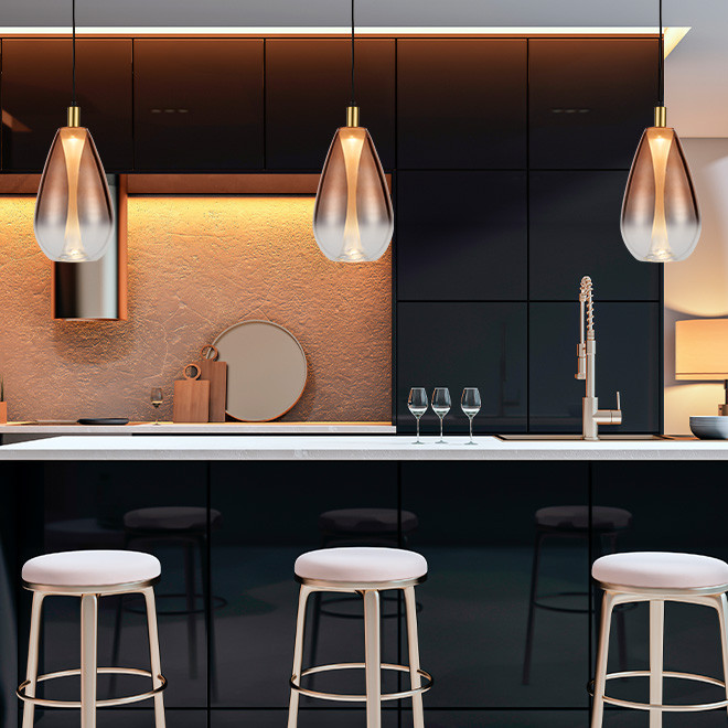 Visilica LED Donovan ML-PB134-180 6W Bakrena