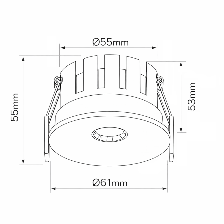 LED downlight Lyra ML-1106-7W 3000K bijeli