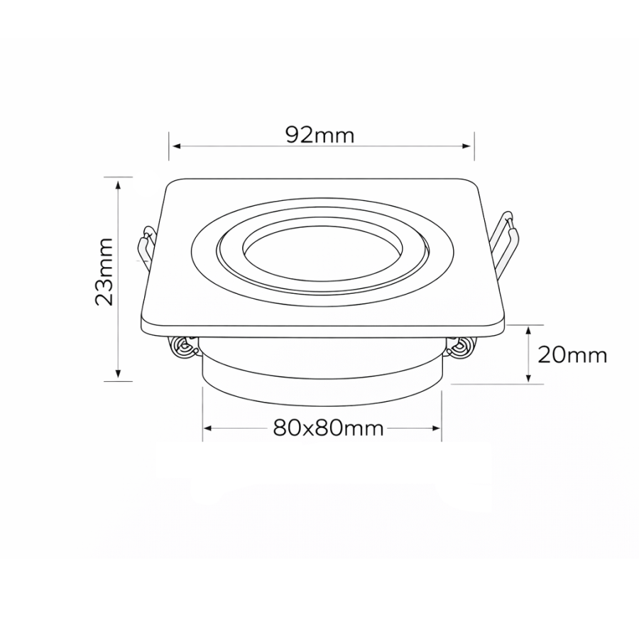 Downlight Strand MASS-light ML-2162-01 bijeli