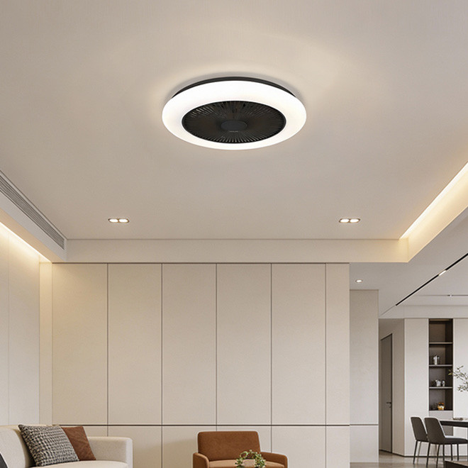 Plafonjera LED sa ventilatorom Denver EL-006 24W crna