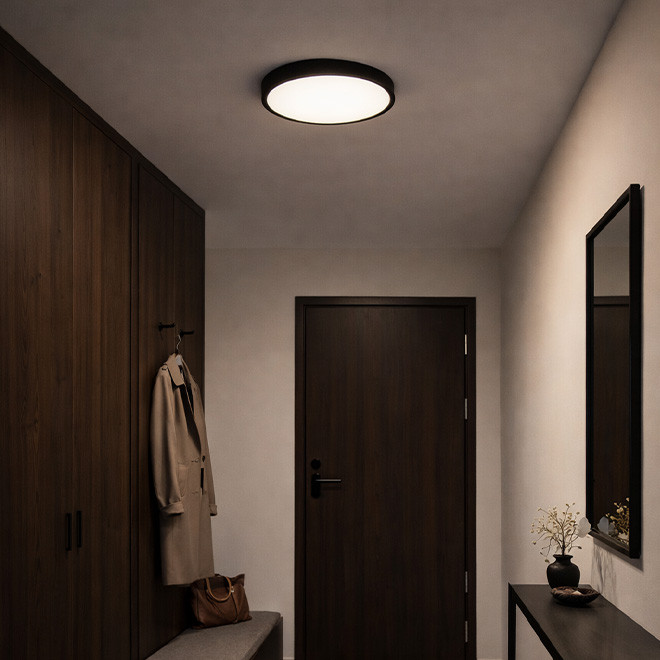 Plafonjera LED E-light Sorensen EL-014 18W 4000K IP44 antracit