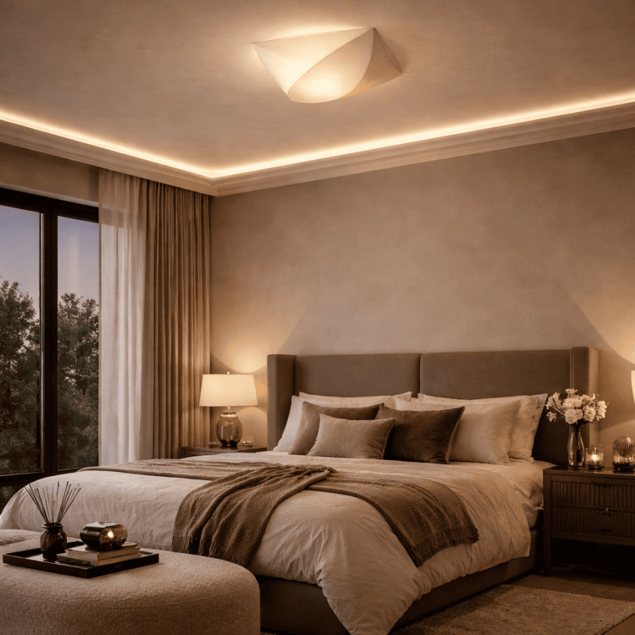 Plafonjera Silk ML25077-1A 400x400 bijela