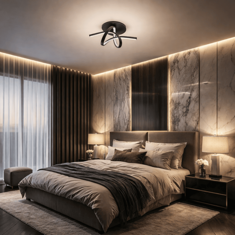 Luster LED Bagley ML-04002 CCT Crni