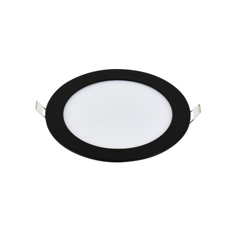 LED panel E-light 18W okrugli ugradni 4000K crni