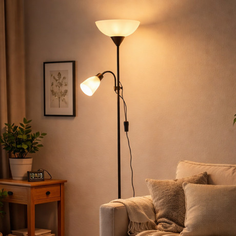 Podna svjetiljka E-light Hester EL-028-2F Crna