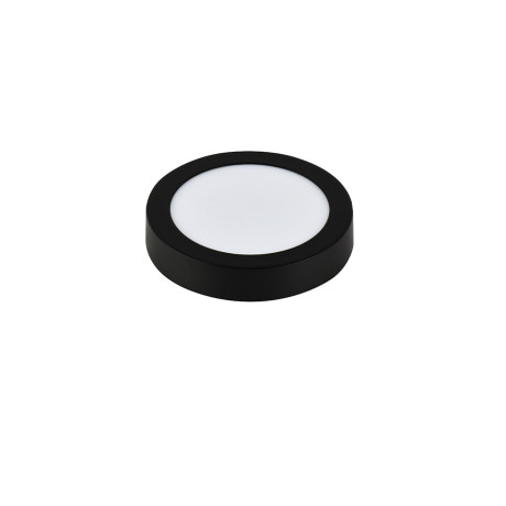 LED panel E-light 6W okrugli nadgradni 4000K crni
